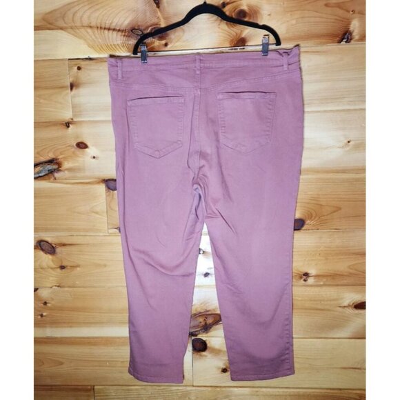 Gloria Vanderbilt Womens Plus Size 22W Straight leg Havana Pink - Picture 9 of 9